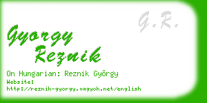 gyorgy reznik business card